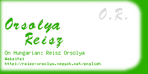 orsolya reisz business card